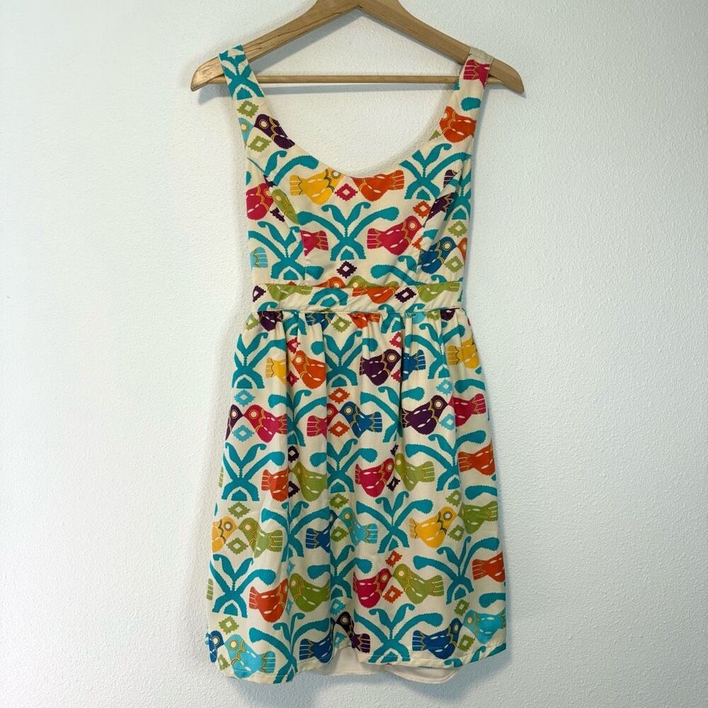 Vintage Judith March Bird Dress Size Large